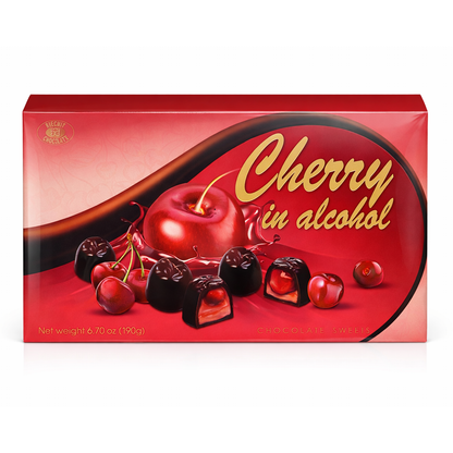 Candy Gift Box Cherry in Spirit – 6.35 oz (180gr)