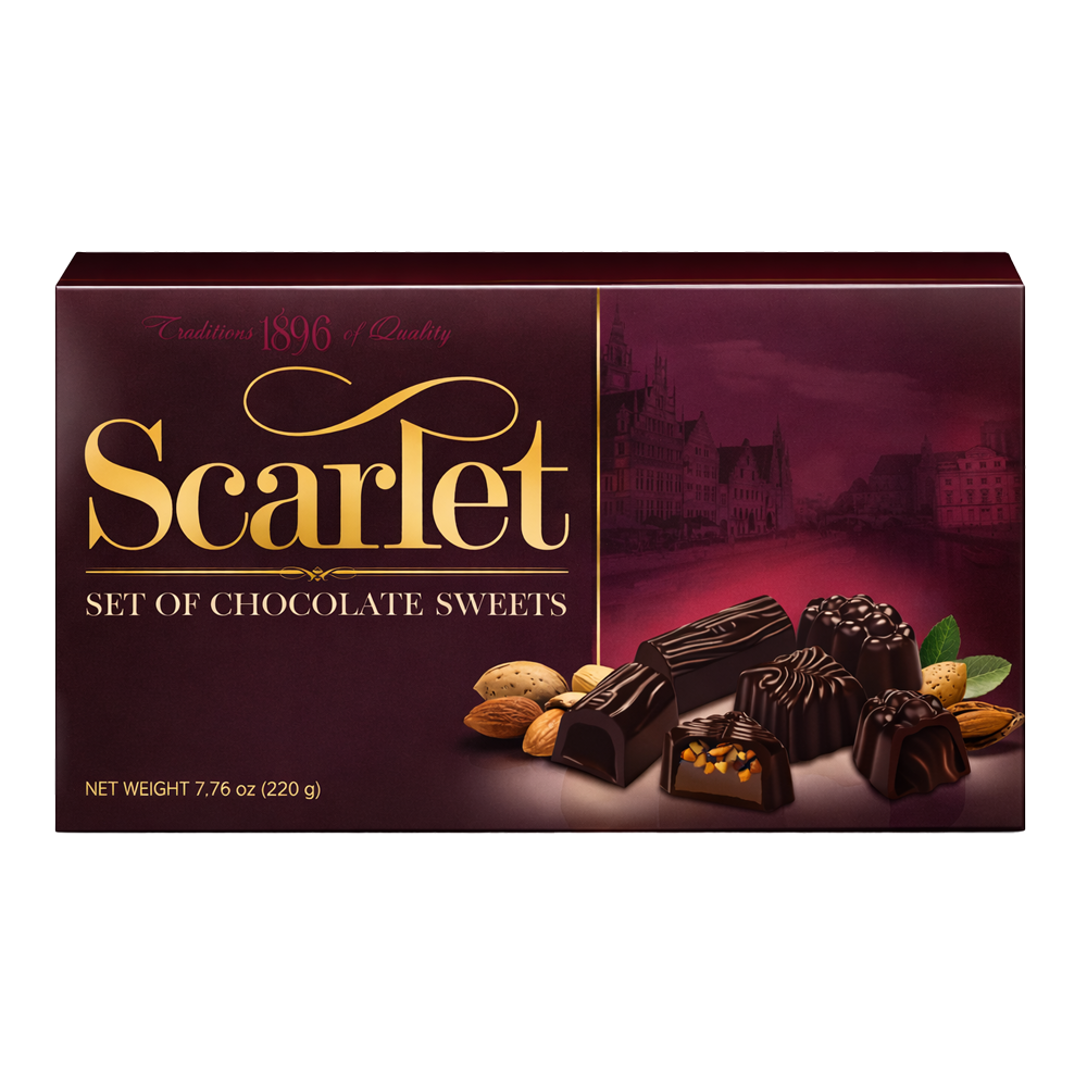Candy Gift Box Scarlet – 7.76 oz (220gr)