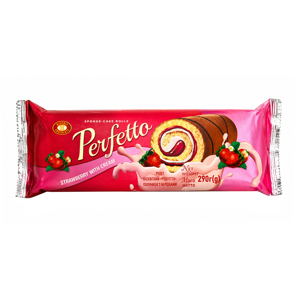 Biscuit Rolls Perfetto Cream and Strawberry – 10.23 oz (290gr)