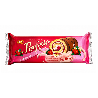 Biscuit Rolls Perfetto Cream and Strawberry – 10.23 oz (290gr)