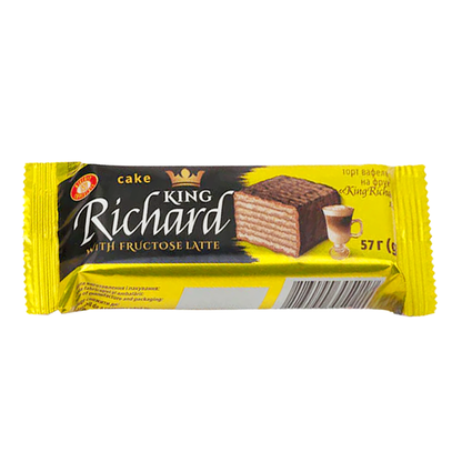 Wafers King Richard with Chocolate –  Fructose – 2.01 oz (57gr)