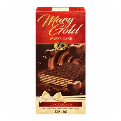 Вафельний торт Mary Gold – Шоколадний – 220 г