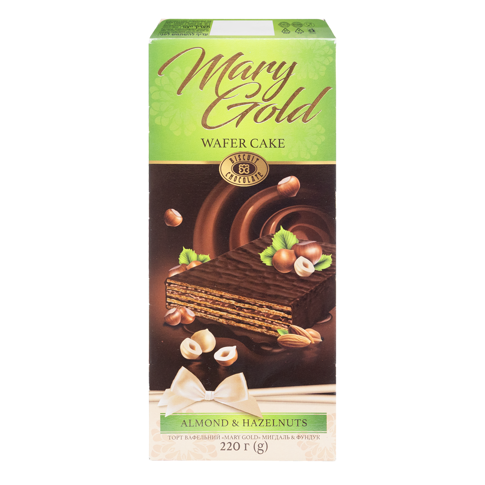 Wafer Cake Mary Gold – With Almond & Hazelnut – 220 gr