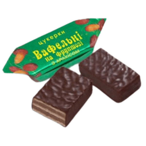 Конфеты шоколадные вафли с фруктозой и арахисом – 5,51 фунта (2,5 кг)