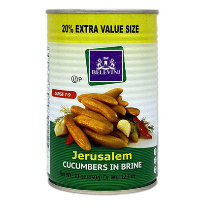 Brine Jerusalem Cucumbers –  Can – 23.63 oz (670gr)