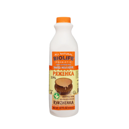 Kefir Probiotic Ryazhenka Orange 3.9% – 30.67 fl oz (907.0ml)
