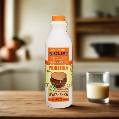 Kefir Probiotic Ryazhenka Orange 3.9% – 30.67 fl oz (907.0ml)