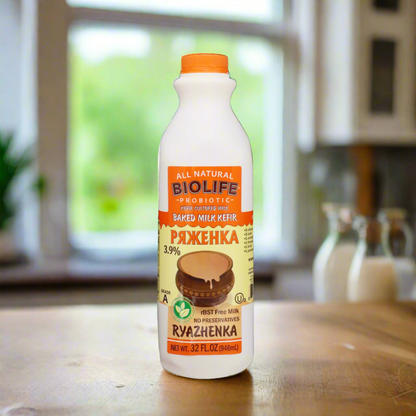 Kefir Probiotic Ryazhenka Orange 3.9% – 30.67 fl oz (907.0ml)