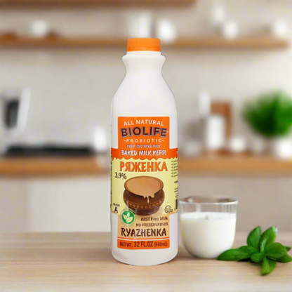Kefir Probiotic Ryazhenka Orange 3.9% – 30.67 fl oz (907.0ml)