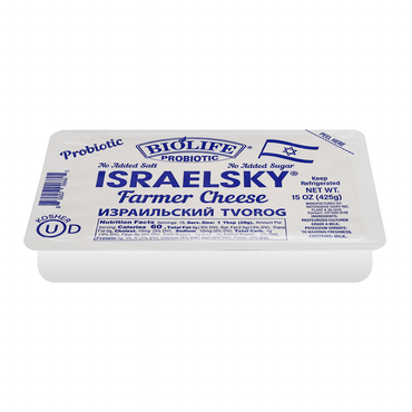 Farmer Cheese Israel –  Soft Pack – 15 oz (425gr)