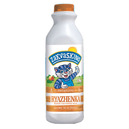 Кефир Закваскино Ряженка – 31.99 унций (907гр)
