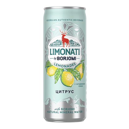 Газированный напиток Limonati Citrus – 330,0 мл (11,16 жидких унций)
