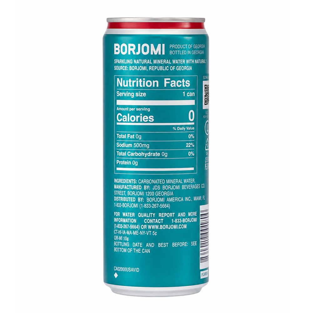Water Mineral –  Can – 11.16 fl oz (330.0ml)