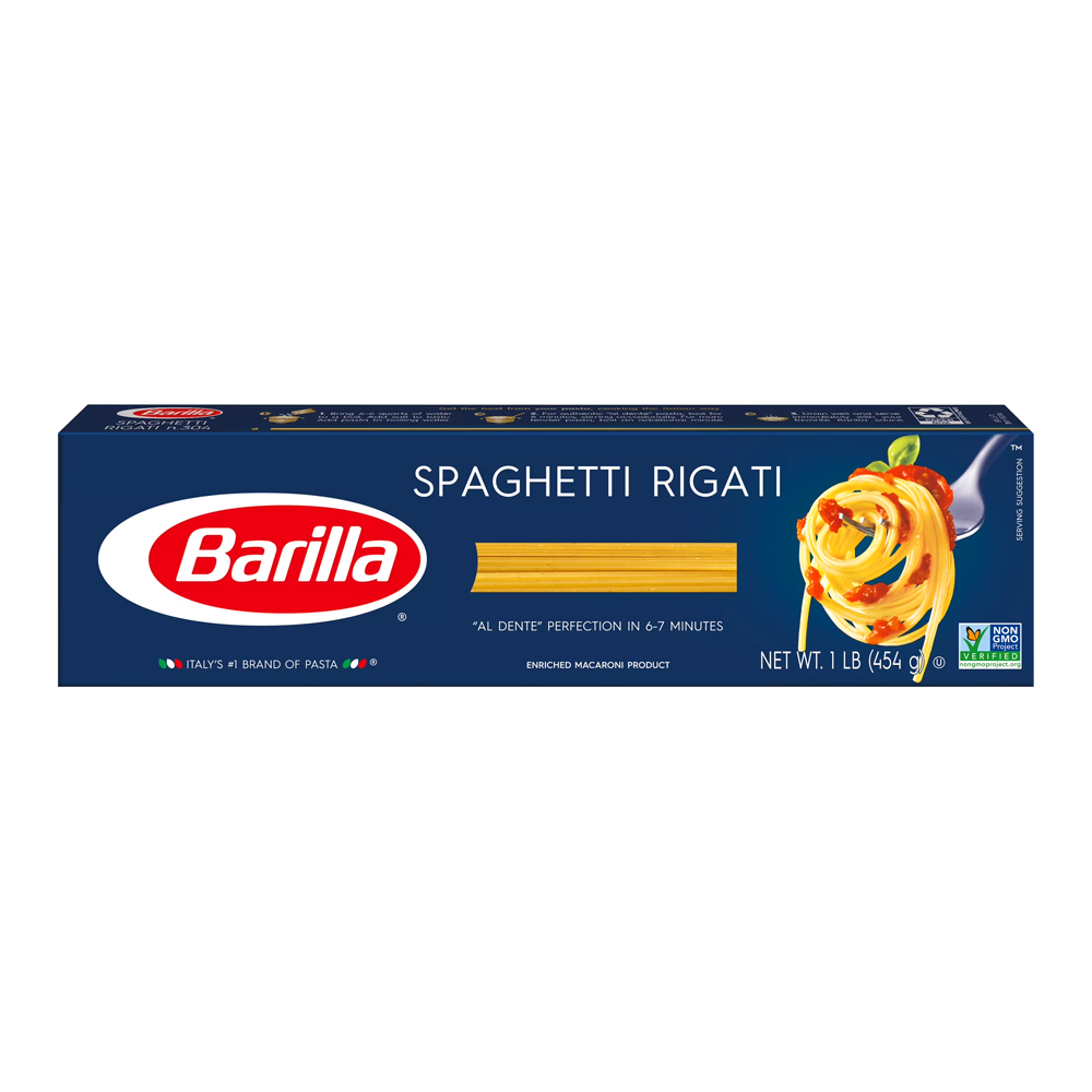 Pasta Spaghetti Rigati – 16 oz (454 gr)