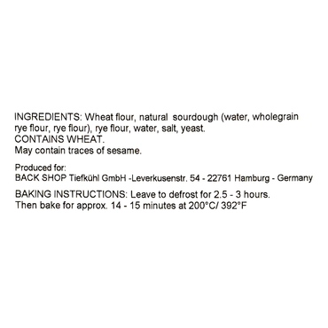 German Crusty Bread – 35.27 oz (1000gr)