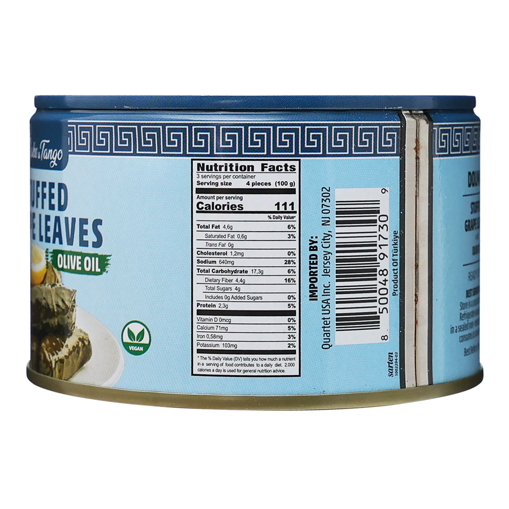 Cannded Stuffed Grape Leaves with Rice –  Can – 14.11 oz (400gr)