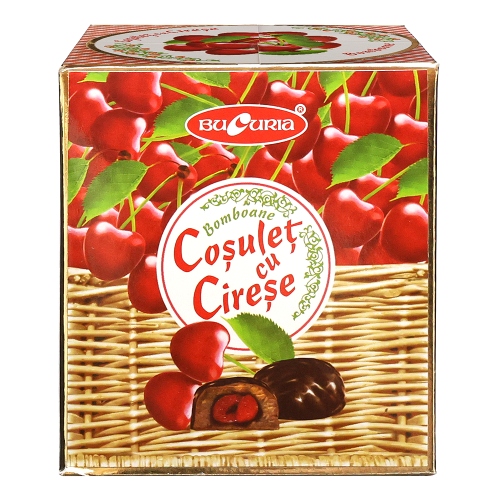 Candy Gift-Box Basket – With Cherry – 200 gr