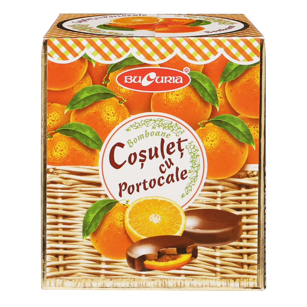 Candy Gift-Box Basket – With Orange – 200 gr