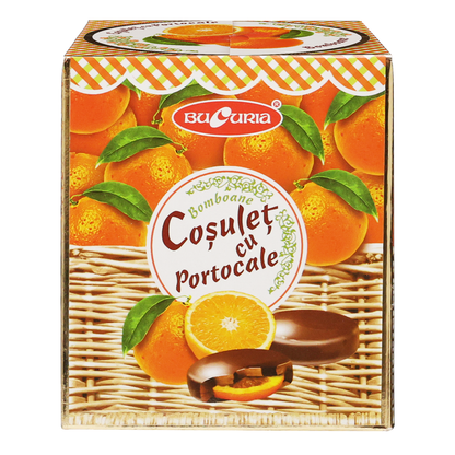Candy Gift-Box Basket – With Orange – 200 gr