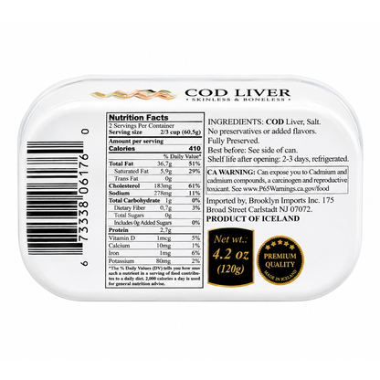 Cod Liver –  Square – 4.23 oz (120gr)