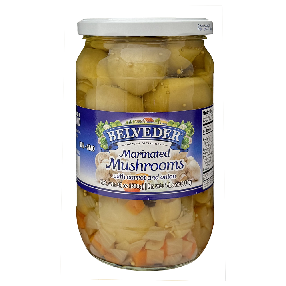Pickled Mushroom with Onion and Carrot – 23.99 oz (680gr)