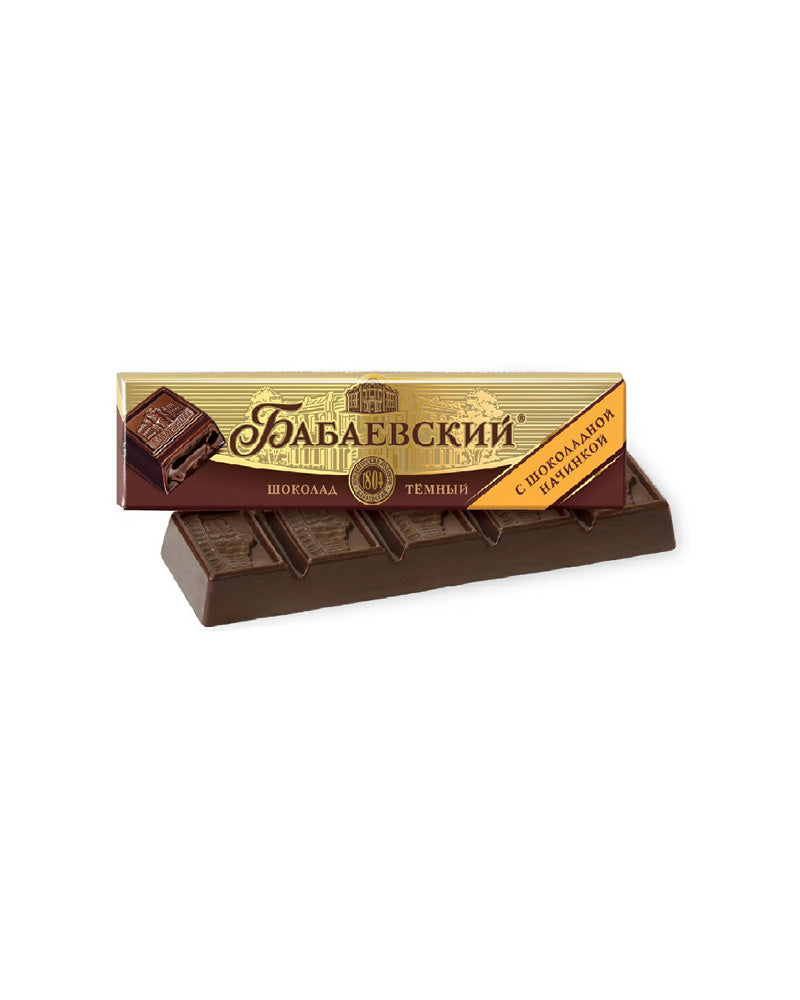 Babaevskiy - Chocolate Bar Dark With Choco Filling 50gr