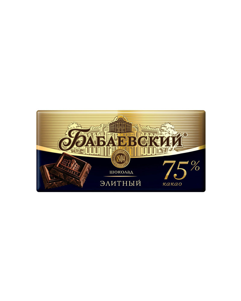 Babaevskiy - Chocolate Dark Elite 75% 100gr