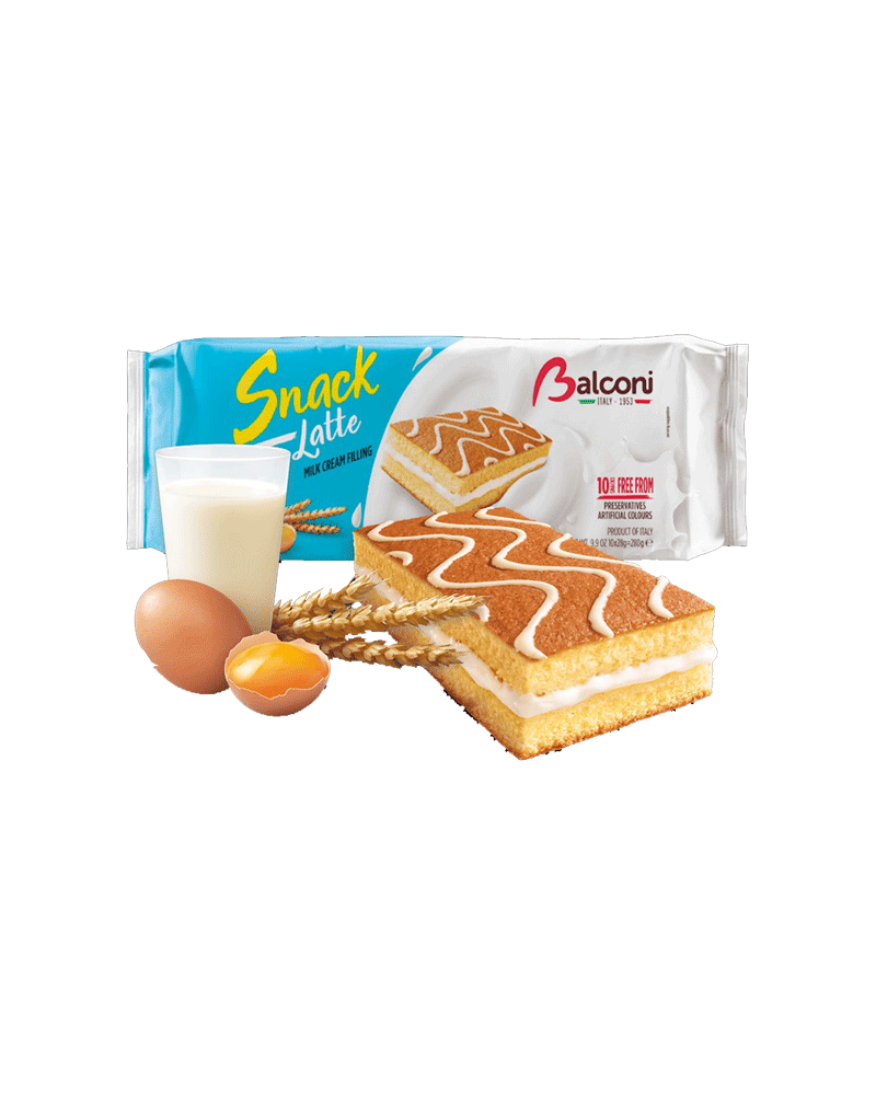 Balconi - Biscuit (Snack) Sponge-Cake Latte 280gr