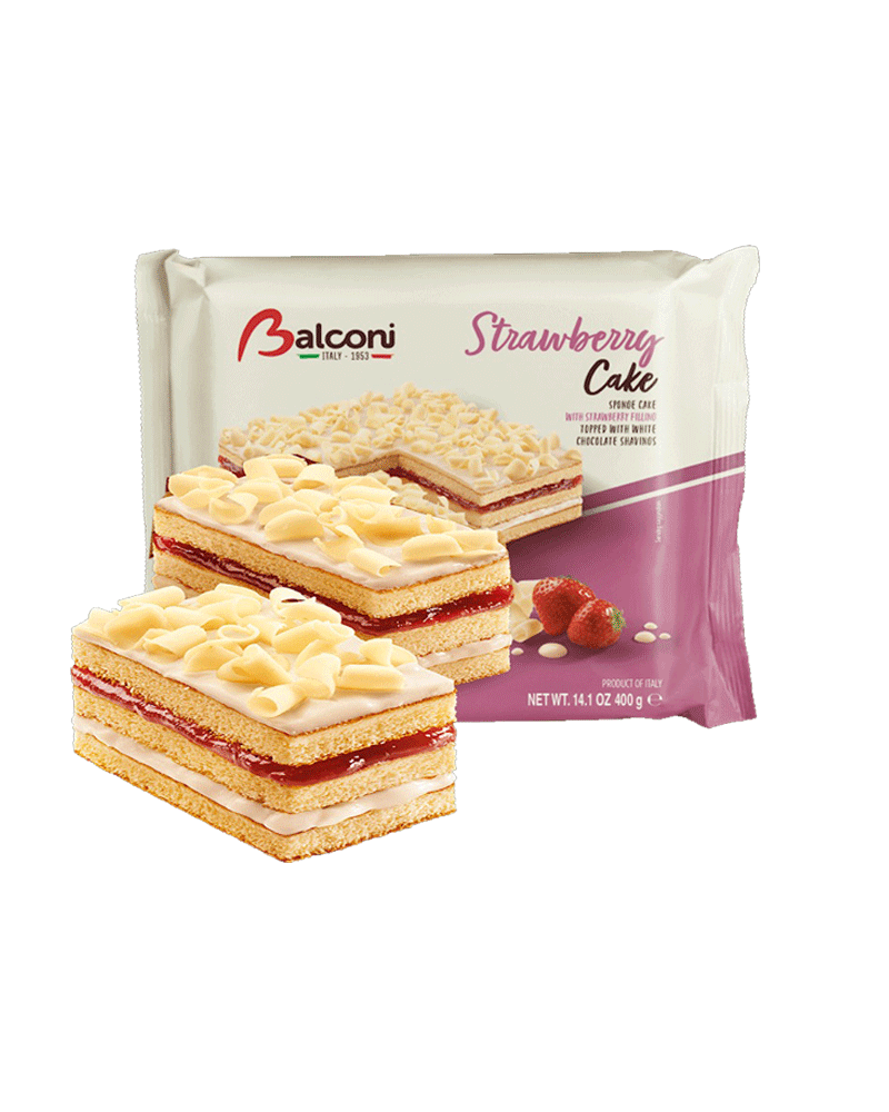 Balconi - Biscuit Sponge-Cake Strawberry 400gr