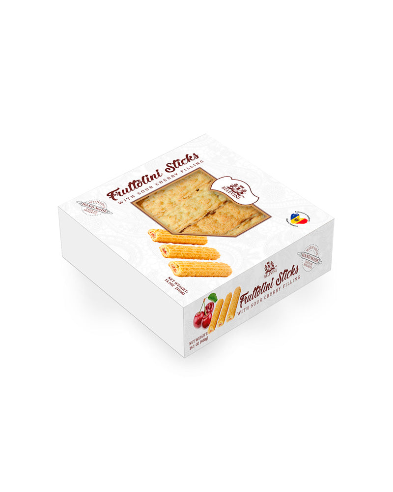 Belevini - Cookies Sticks Fruttolini With Cherry 400gr