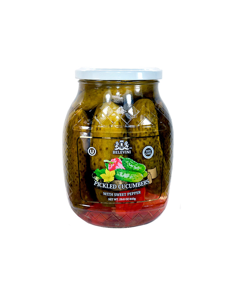 Belevini - Marinated Cucumbers W/Sweet Pepper 840gr