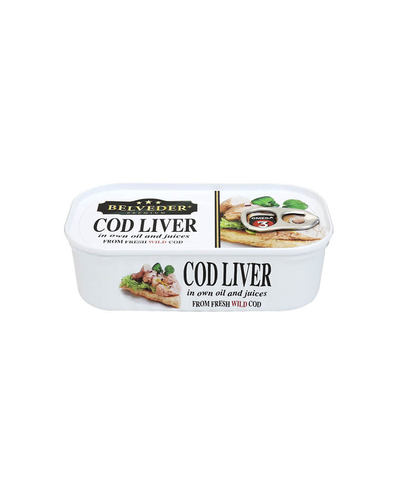 Belveder - Cod Liver (Square) 120gr