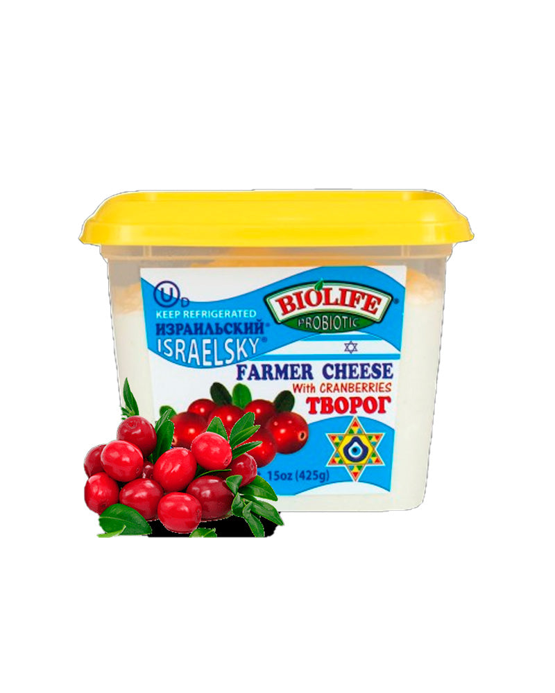 Biolife - Farmer Cheese Israelskiy With Cranberry 16oz