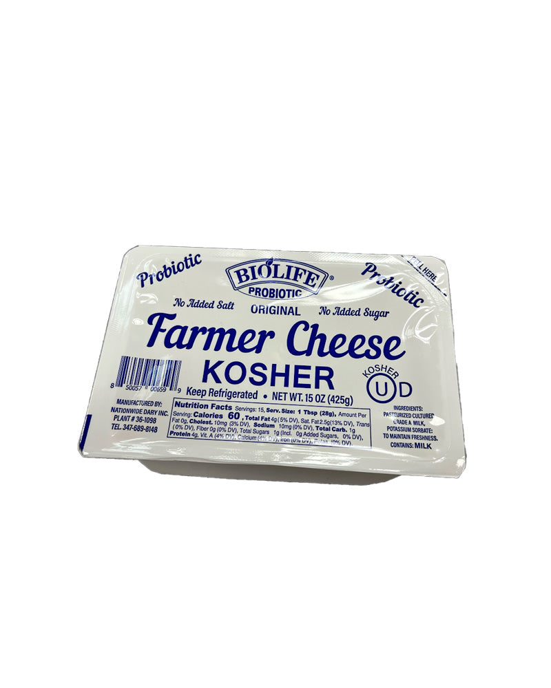 Biolife - (Soft Pack) Farmer Cheese Kosher 15oz