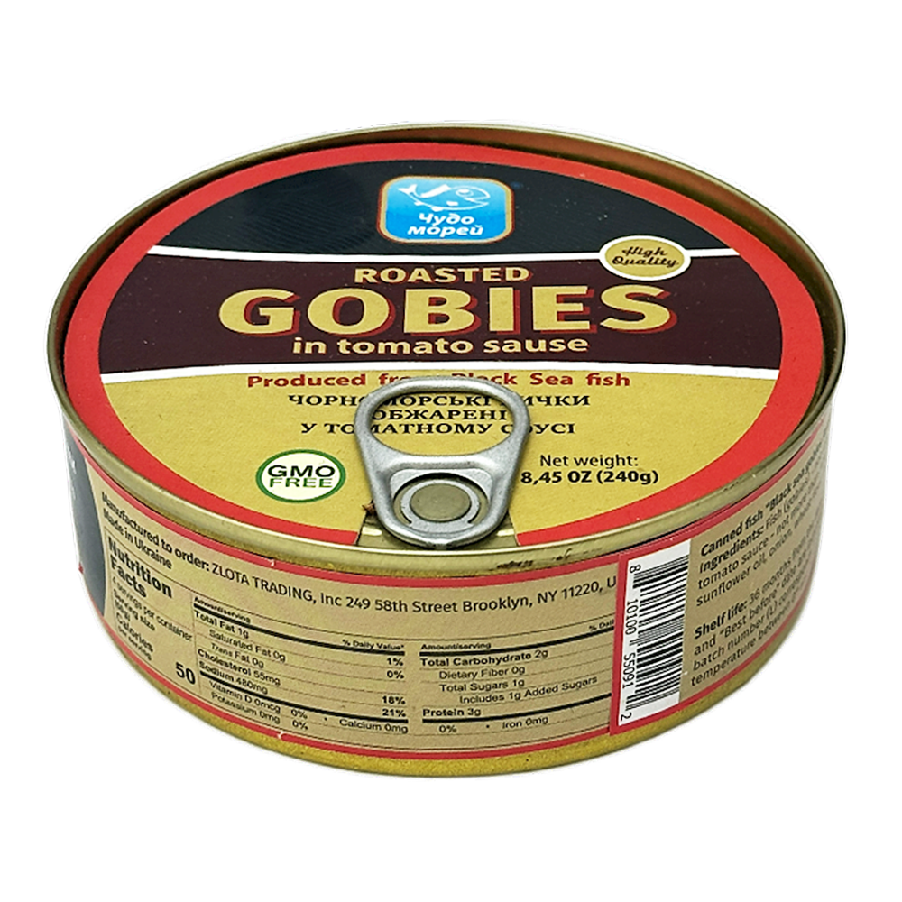 Canned Fish Gobies with Tomato – Can – 8.47 oz (240 gr)