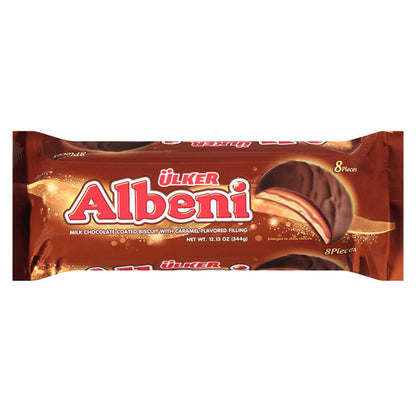 Biscuit Choco Glaze Cookies Albeni with Caramel – 12.13 oz (344gr)