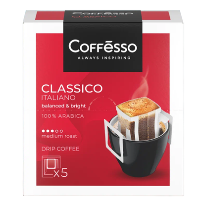 Coffee Drip Classico Italiano –  5 bags – 1.6 oz (45gr)