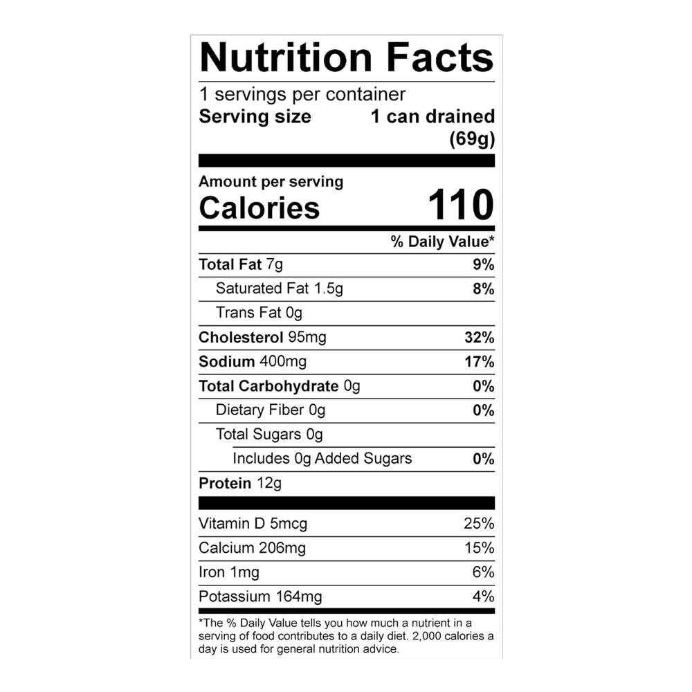Консервированные сардины по-средиземноморски – 106 г (3,75 унции)