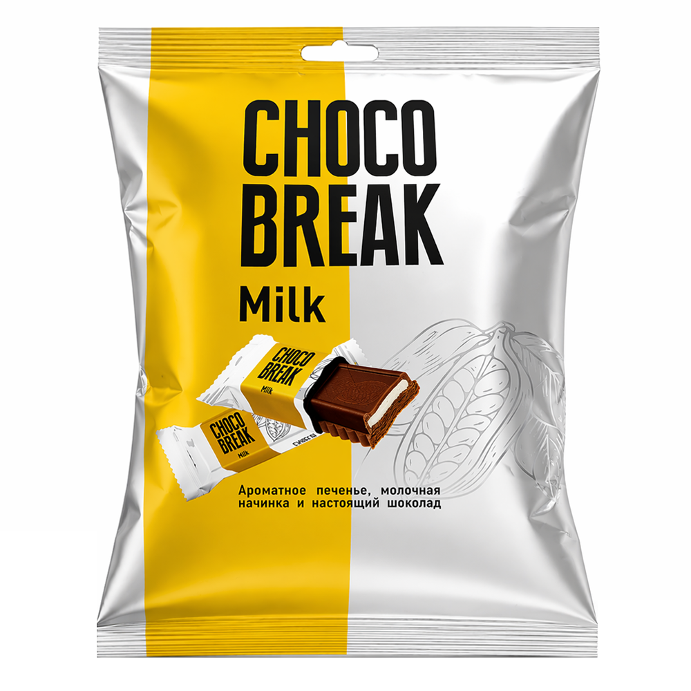 Cookies Choco Glaze Choco Break with Milk – 10.58 oz (300gr)