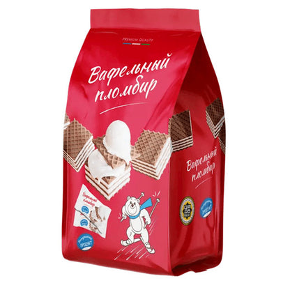 Вафли Пломбир Темный с мороженым – 14,11 унций (400 г)