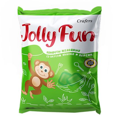 Candy Jelly Jolly Fun Apple & Peach – Pack – 2.47 oz (70 gr)