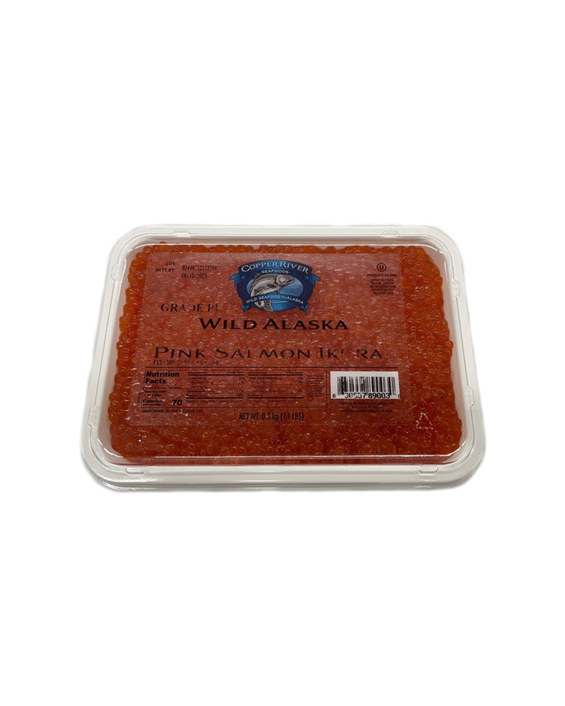 Cooper River – Red Caviar (Grade Pl) Wild Alaska-Pink Salmon Ikura 500gr