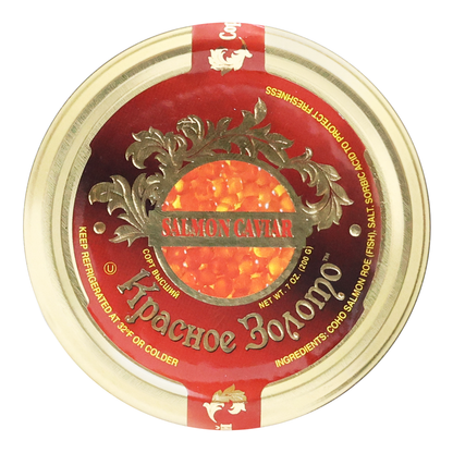 Red Caviar Coho Salmon Red Gold –  Glass – 7.05 oz (200gr)