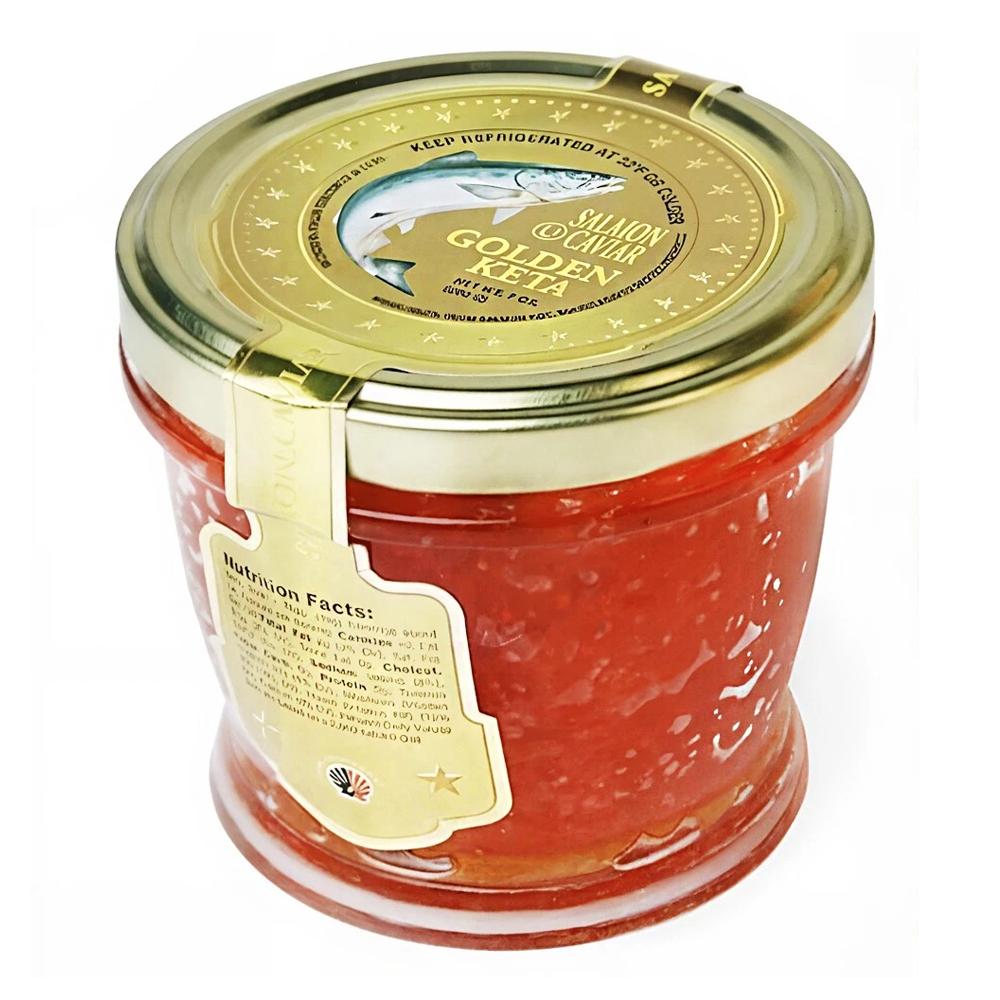 Red Caviar Chum Salmon Golden Keta – Jar – 7.05 oz (200 gr)