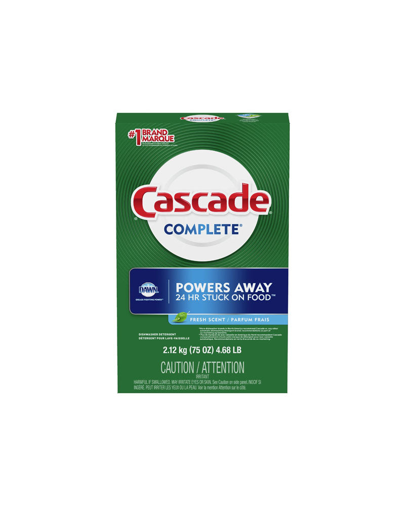 Cascade - Powder Dishwasher Detergent Powers Away Fresh Scent 4.68lb/2.12kg