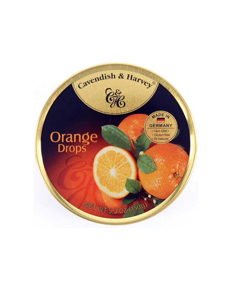 Cavendish &amp; Harvey – Candy (Tin) Drops Orange 150gr