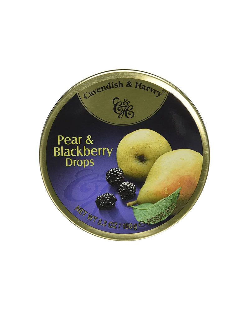 Cavendish &amp; Harvey – Candy (Tin) Drops Pear-Blackberry 150gr