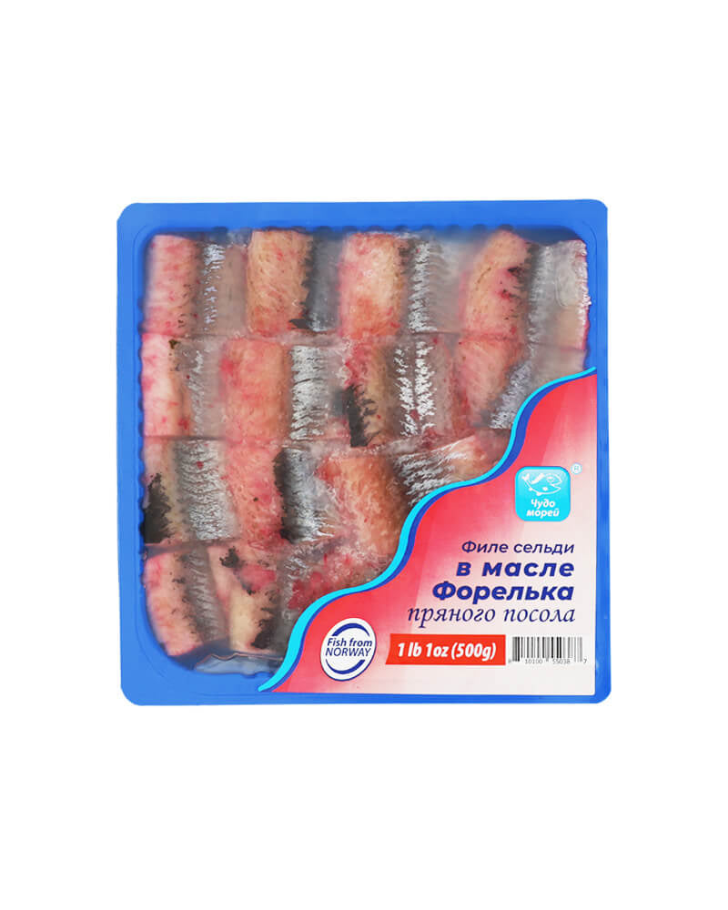 Chudo Morey - Herring Fillet Forelka Spicy 500g