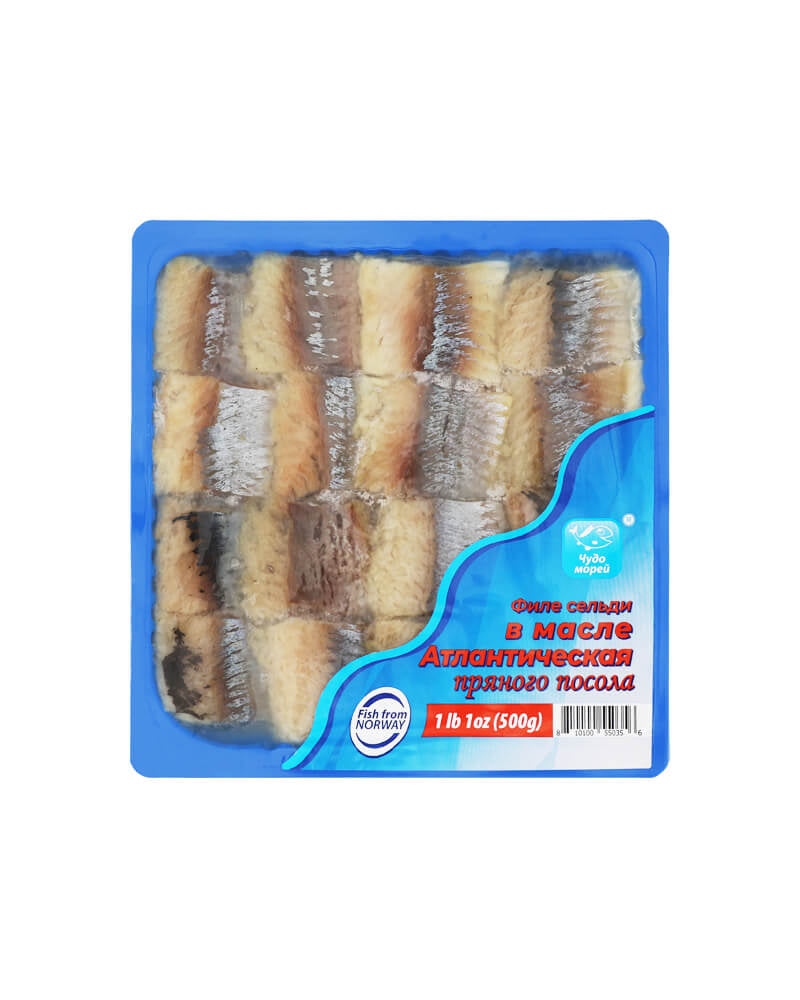 Chudo Morey - Herring (Pieces) Fillet Atlantic spicy 500g