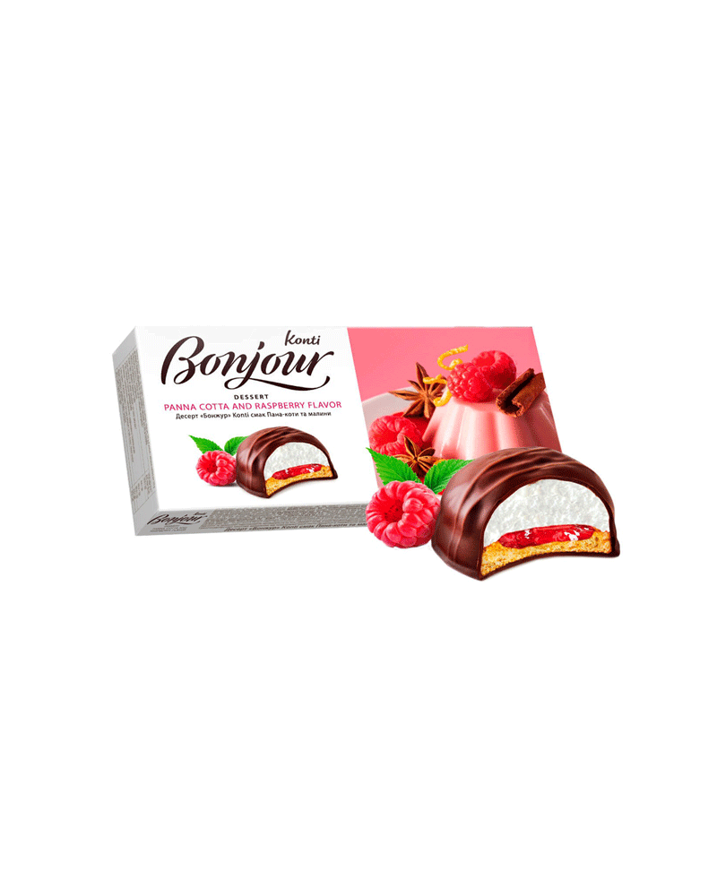 Konti - Dessert Bonjour W/Raspberry 232gr